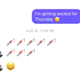 A text message exchange between an undercover agent and Stine as they set up a vaccination.